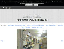 Tablet Screenshot of colomiersmateriaux.fr